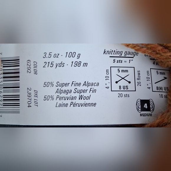 NWT Lot Of 3 Berroco Tan Super Fine Alpaca & Peruvian Wool Knot Crochet Yarn - Picture 5 of 5